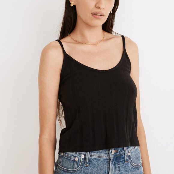 Madewell Ribbed Sweater-Knit Cami Top, Size X-Small - Picture 8 of 10